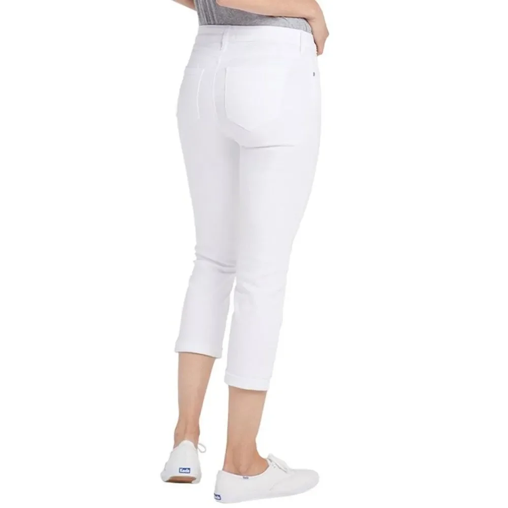 NYDJ White Cropped Ankle Jeans